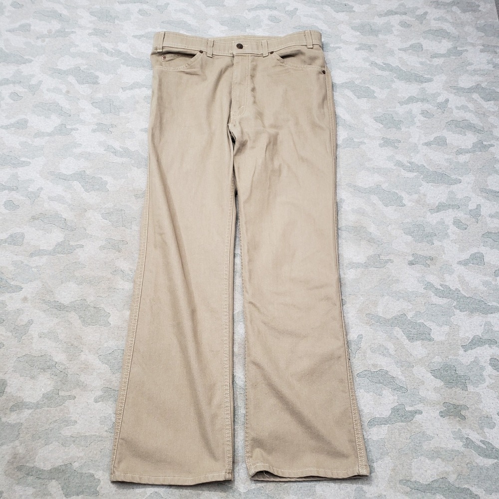 Vintage Levi's Pants Mens 36x31 Tan Straight Leg Pockets 80s Made In The USA